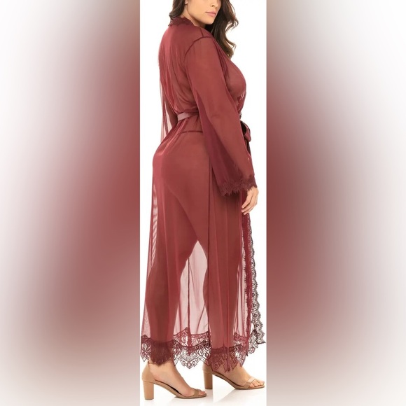 Oh La La Cheri Provence Long Robe Size 1X/2X - Picture 1 of 8